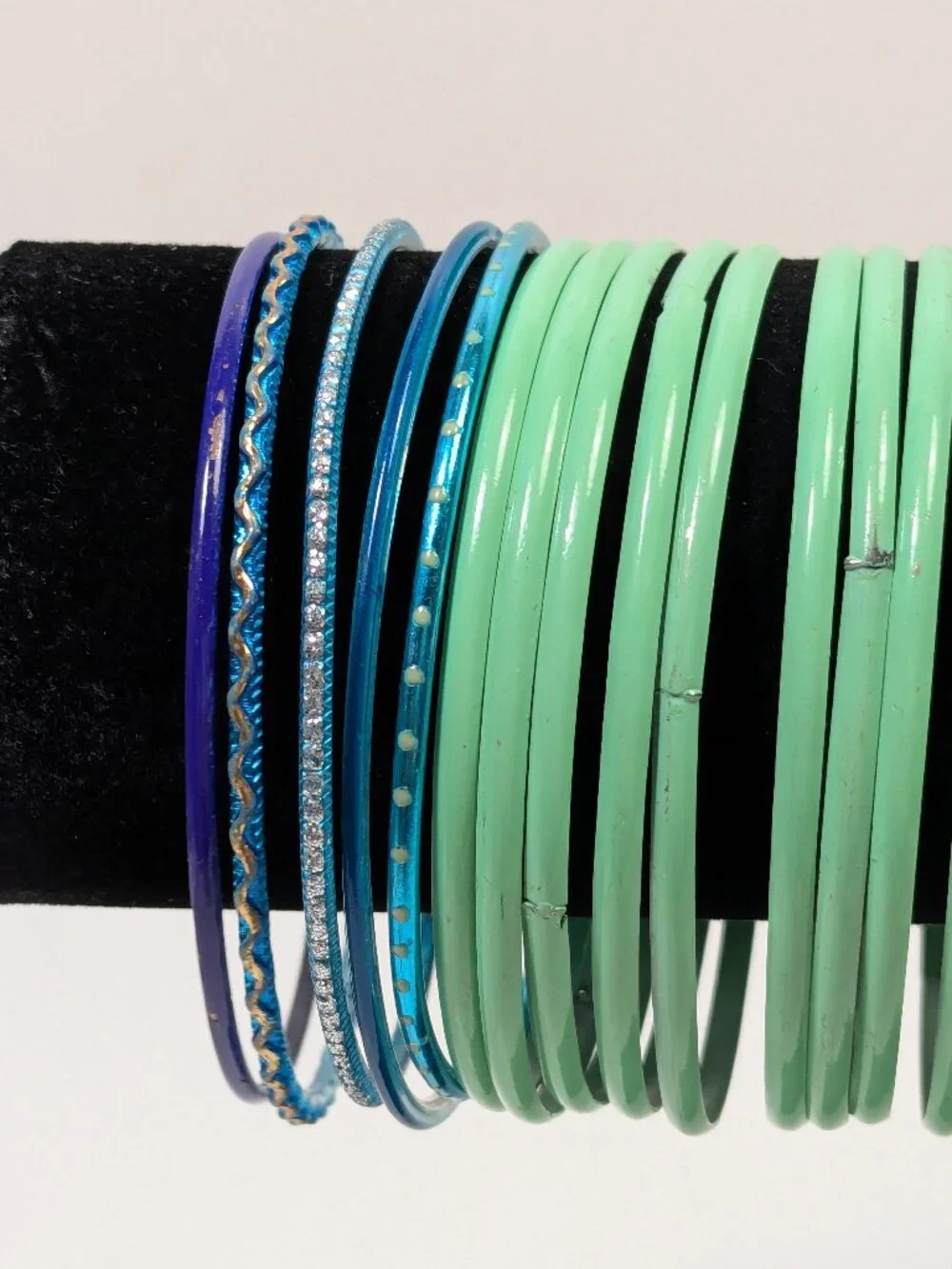 Thin Bangle Bracelet Lot 36 Fashion Jewelry Ready to Wear Variety Colors Texture